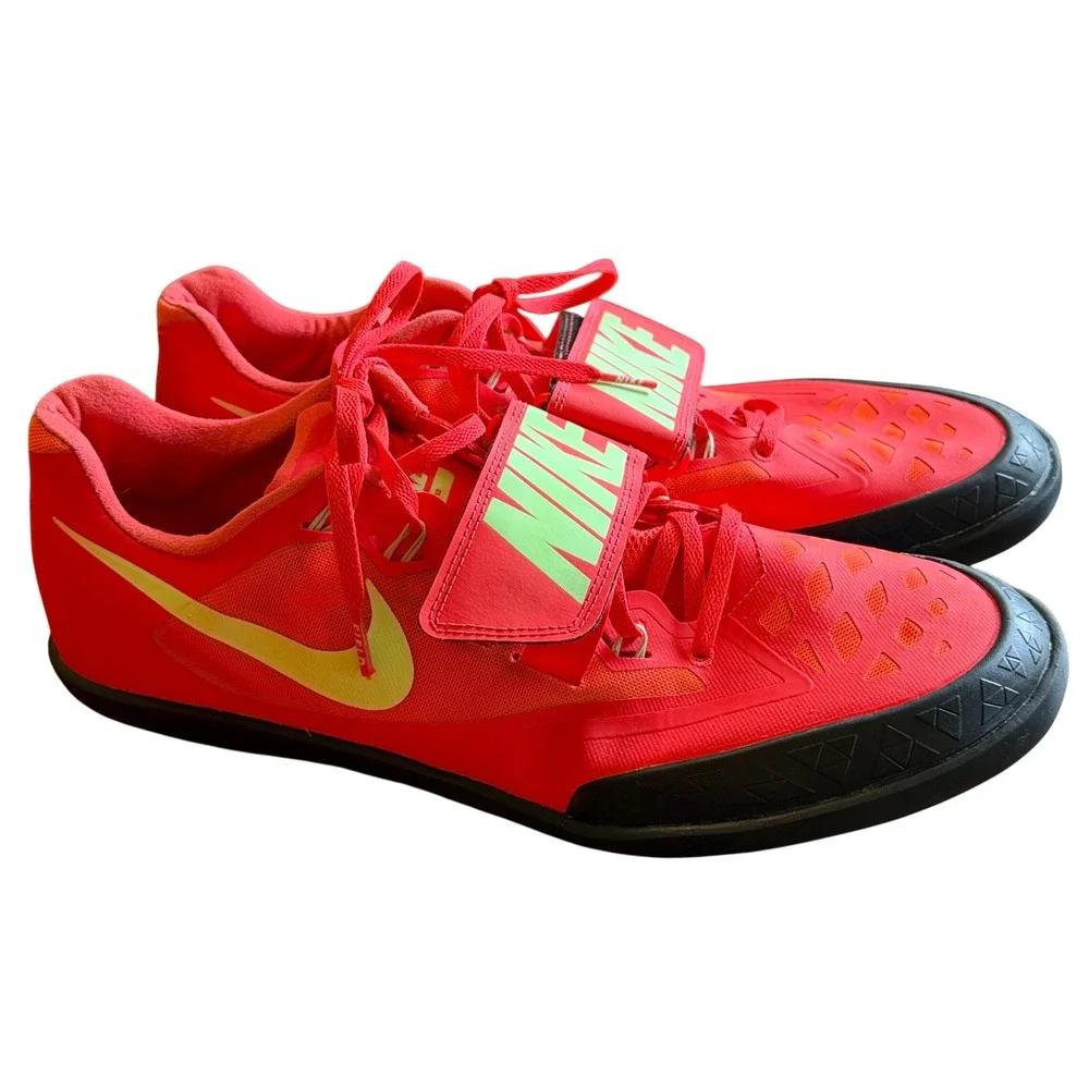 Nike Zoom SD 4 Bright Crimson Volt Throwing Shoes HQ3487-600 Mens 13 Shot Put